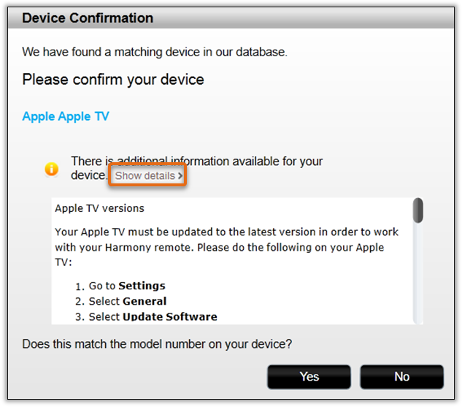 Add device notification