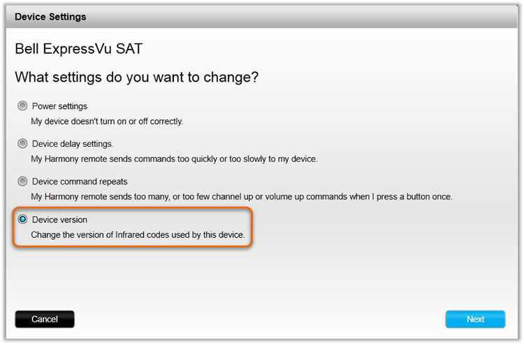 Device versions