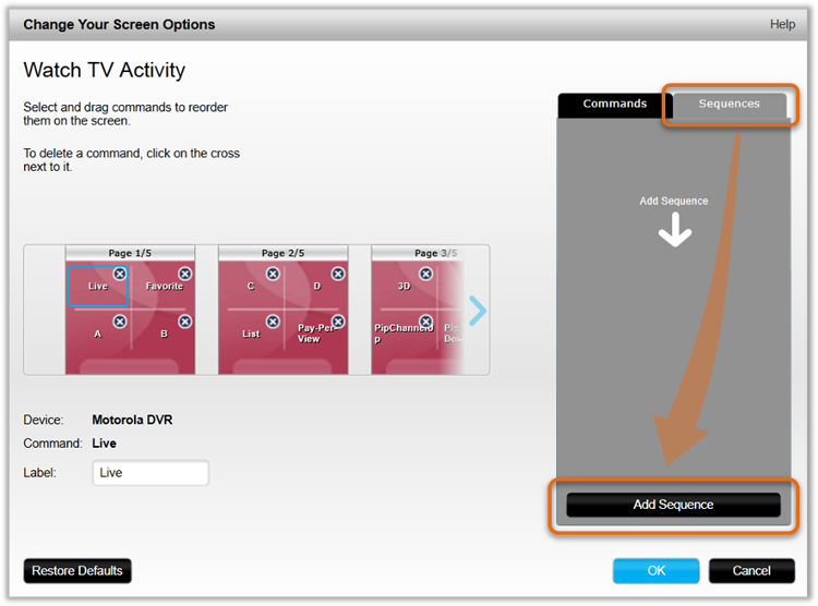 MyHarmony - Crear una secuencia