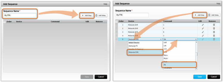 MyHarmony - Crear una secuencia