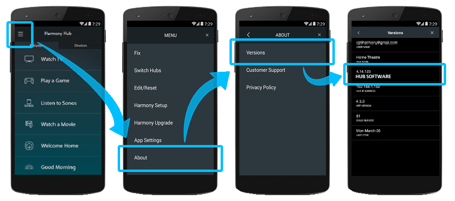 Mobilgerät – Software-Version