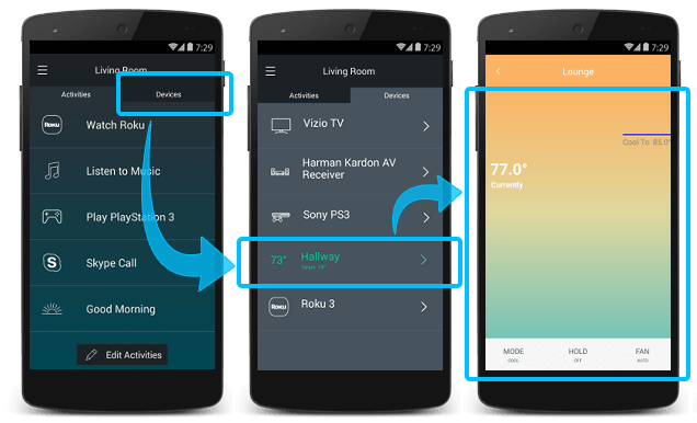 Ecobee Thermostat - Controlling from mobile