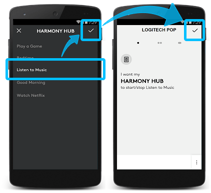 Processus utilisateur Harmony et POP