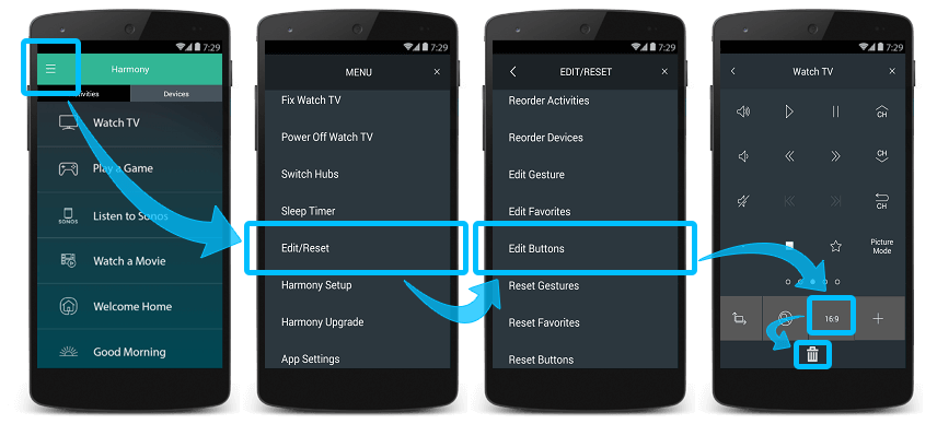 Harmony App - Remove Command