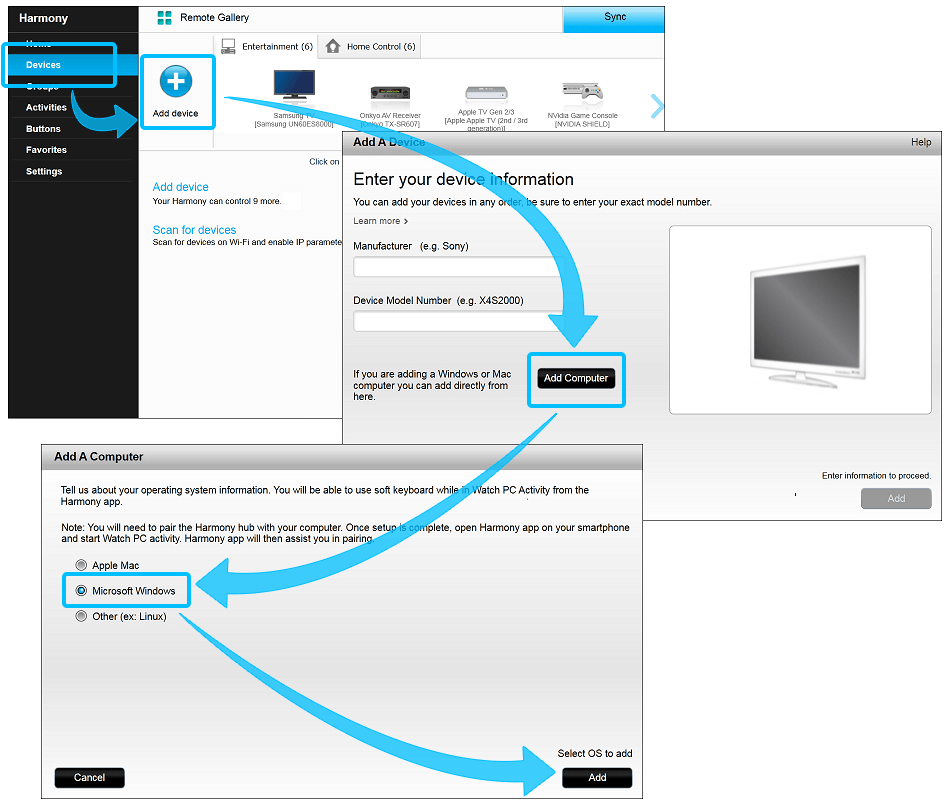 Harmony Desktop-Software