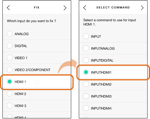 Harmony App - Select Device