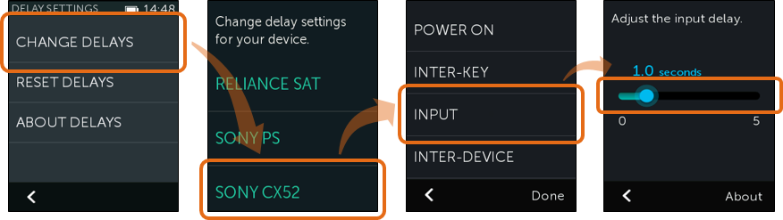 Harmony Remote - Change device settings